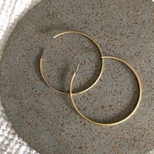 MADEWELL Oversized Gold Hoops